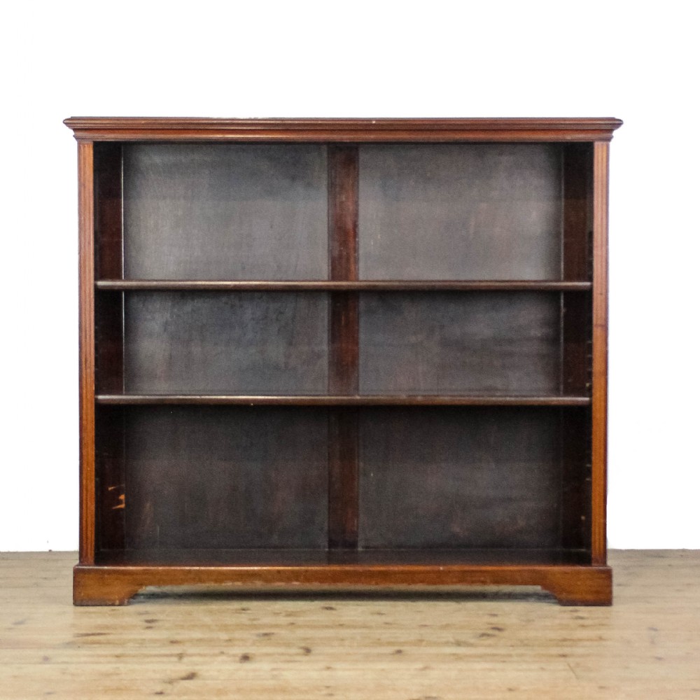 Antique Mahogany Open Bookcase