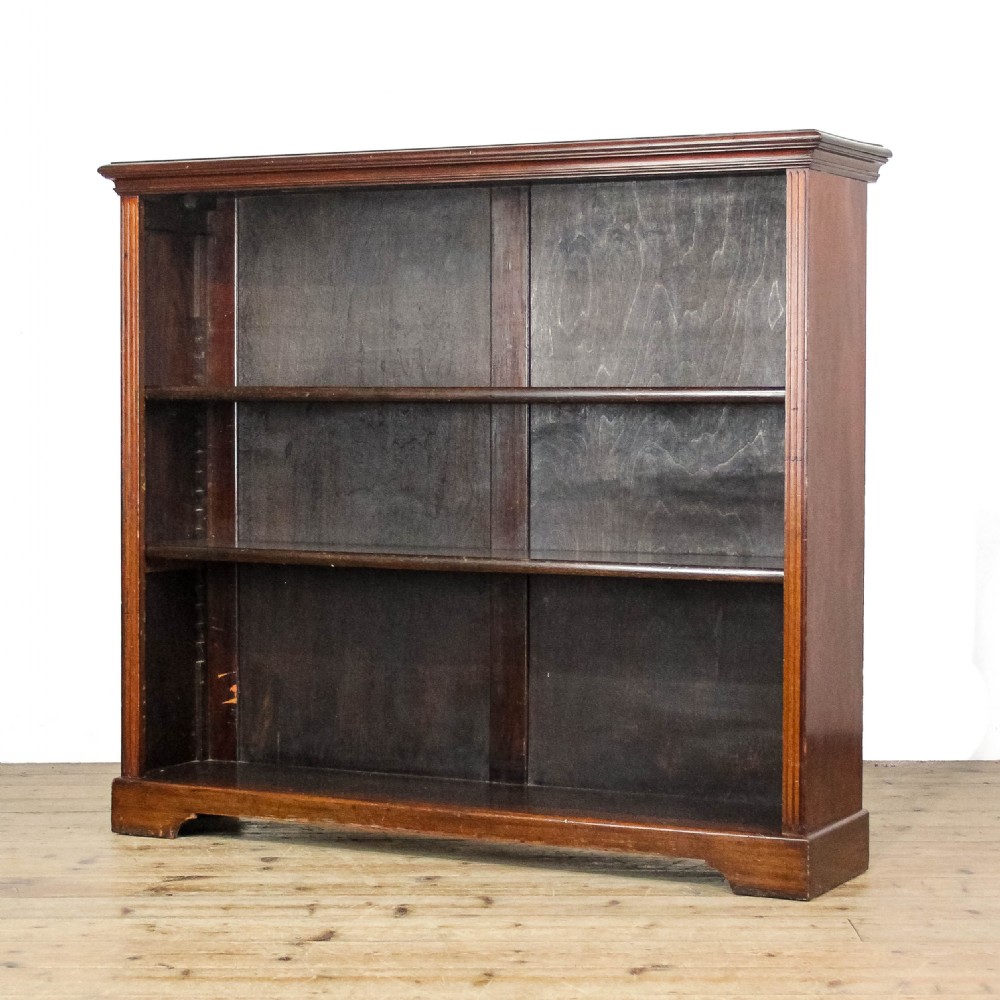 Antique Mahogany Open Bookcase View III