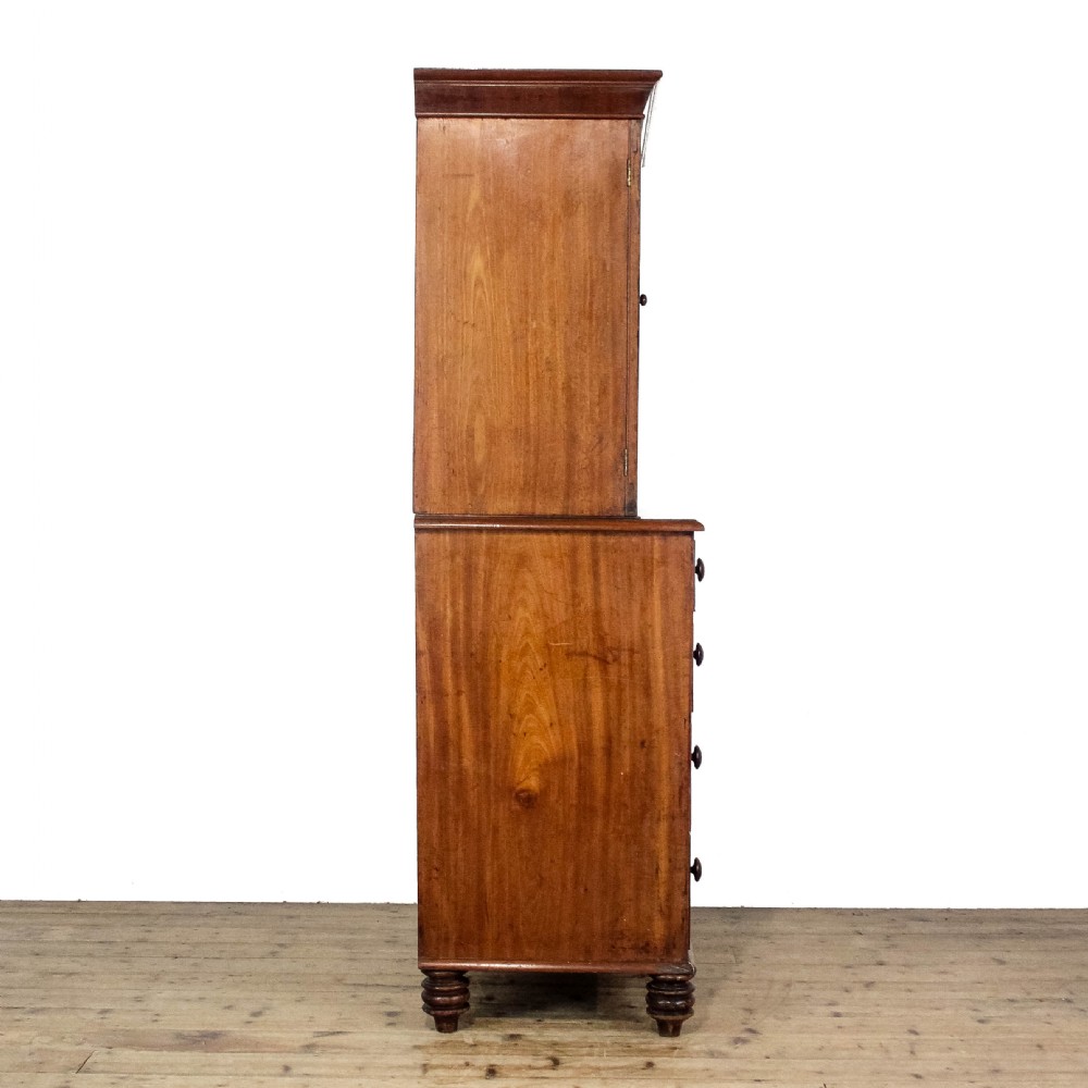 Antique Victorian Mahogany Linen Press Cupboard    View XIII