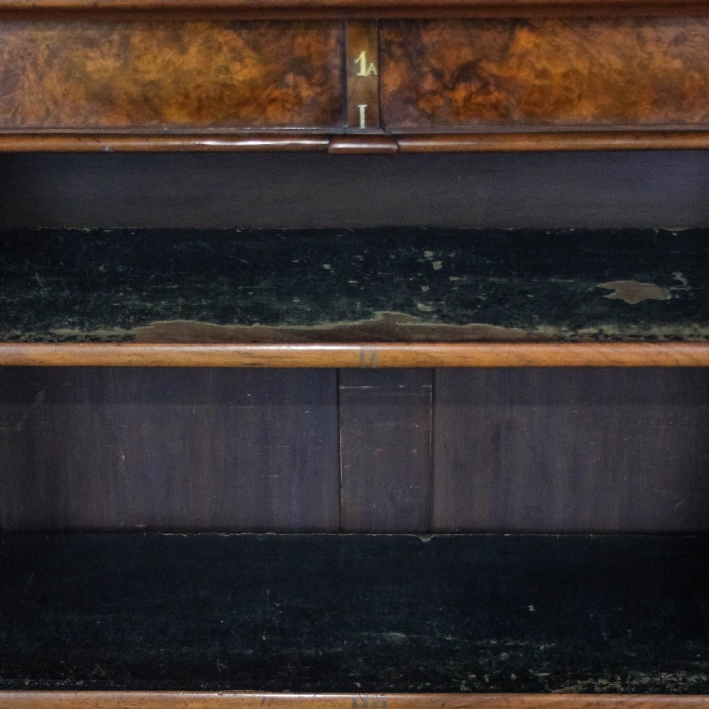 Antique Victorian Walnut Open Bookcase
 View VIII