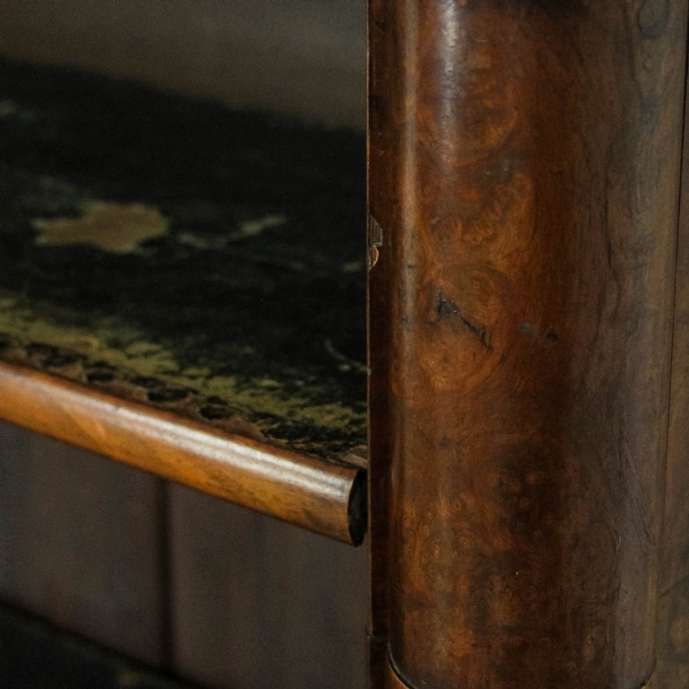 Antique Victorian Walnut Open Bookcase
 View XIII