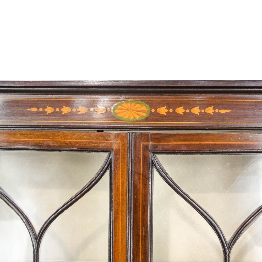 Antique Edwardian Mahogany Glass Cabinet
 View VIII
