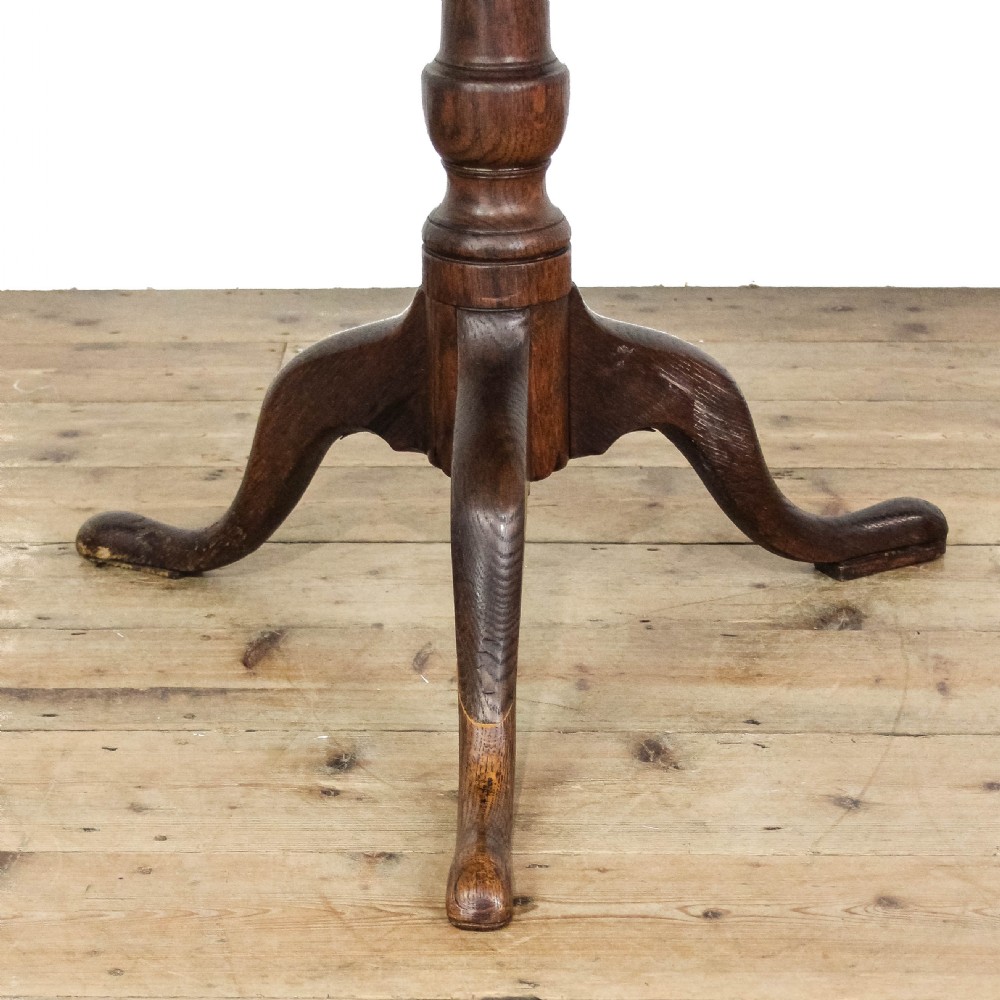 Antique Oak Tilt Top Table View VIII