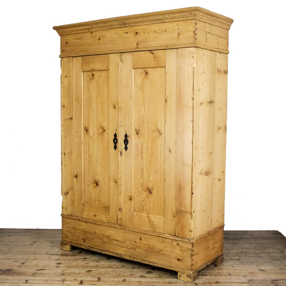 Antique Continental Pine Knockdown Wardrobe
 View II