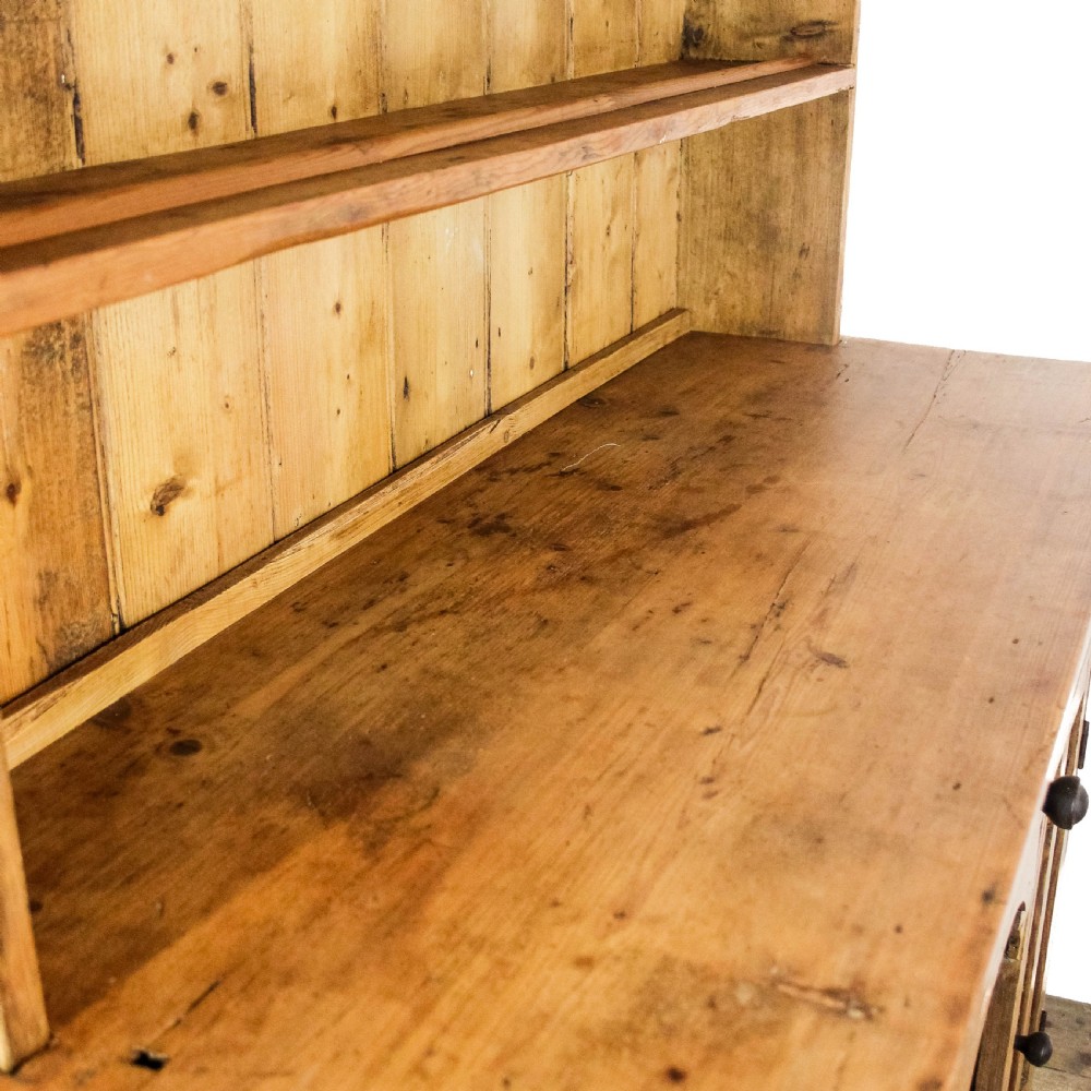 Antique Victorian Pine Kitchen Dresser
 View VII