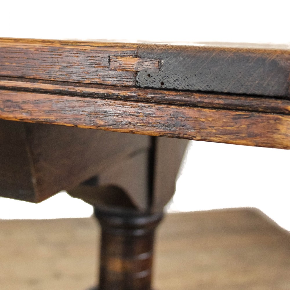 Antique Large Oak Refectory Dining Table
 View V