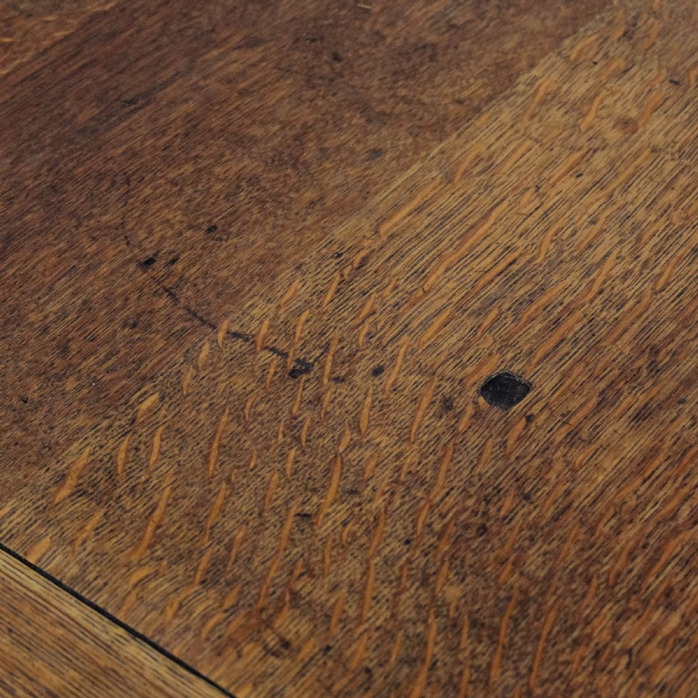 Antique Large Oak Refectory Dining Table
 View XII