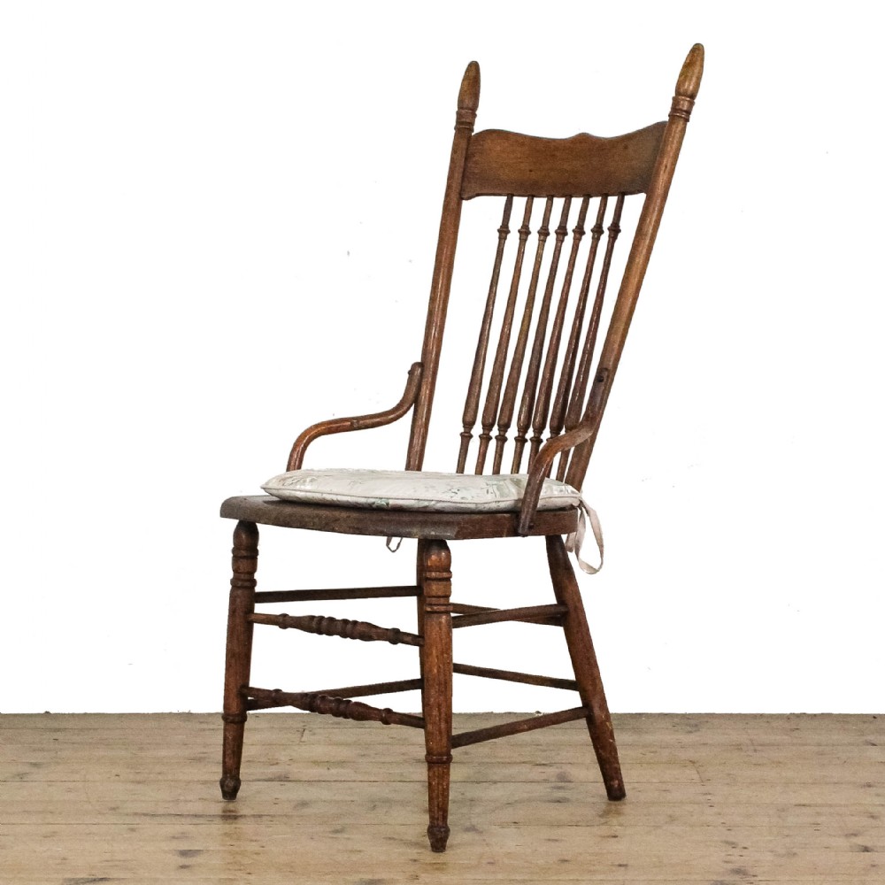 Antique Edwardian Spindle Back Chair
