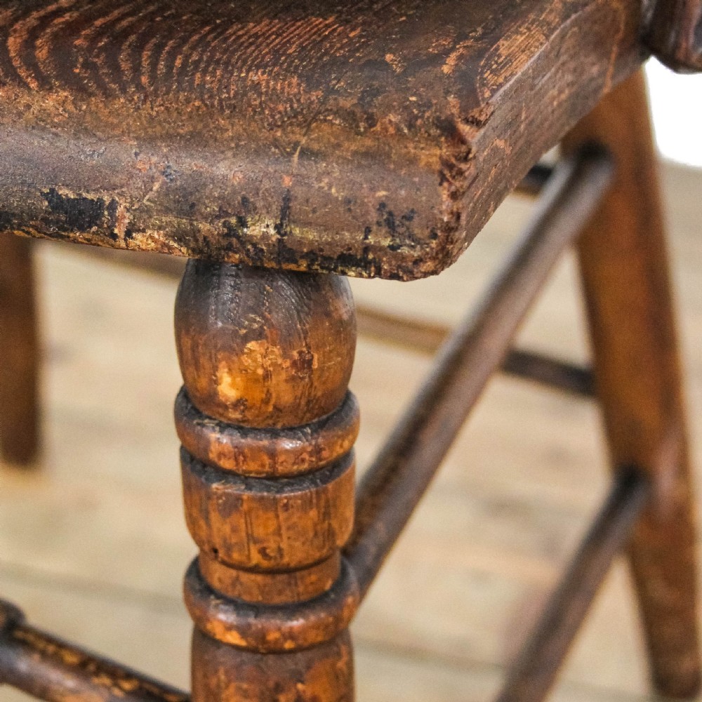 Antique Edwardian Spindle Back Chair
 View VII