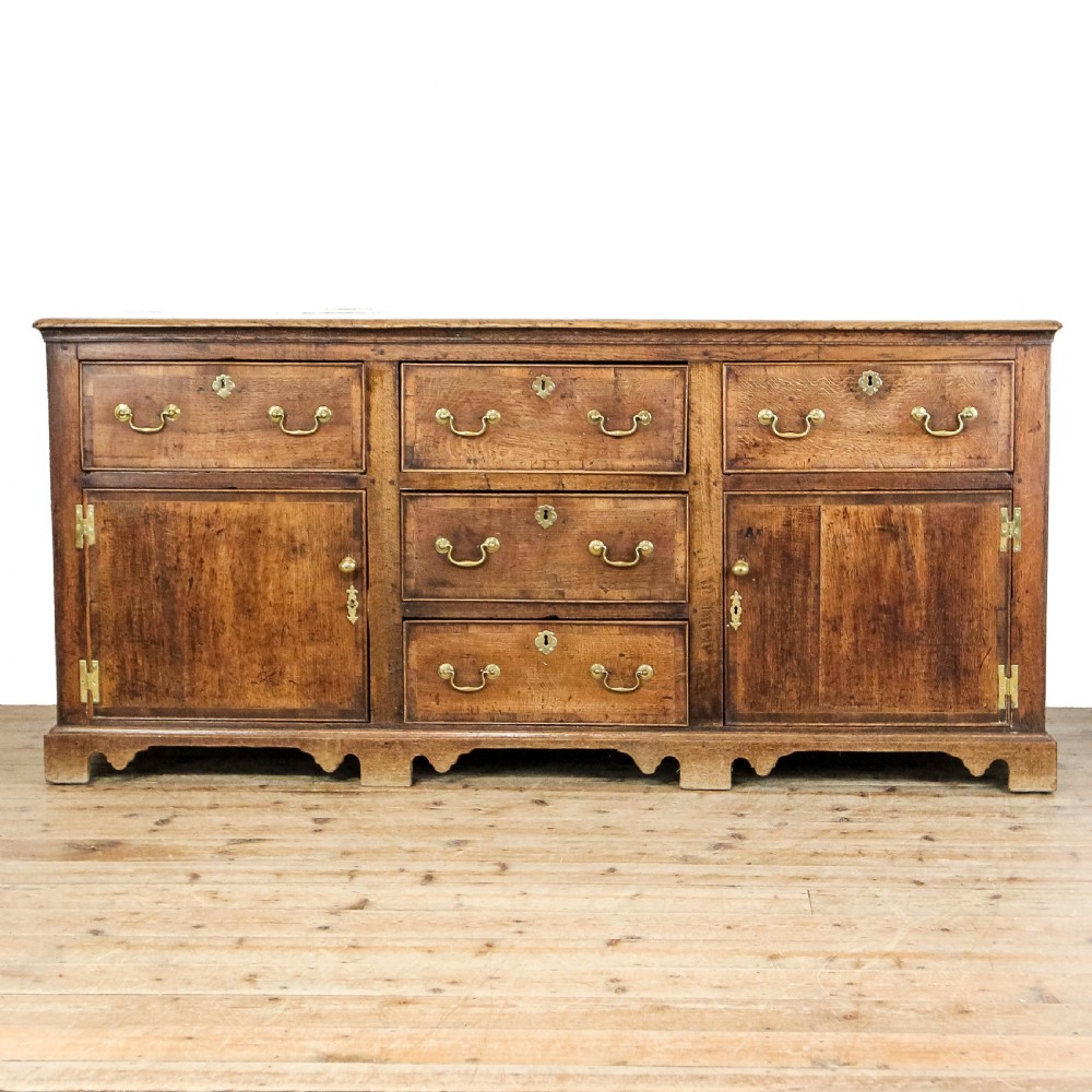 Antique George III Oak Dresser Base