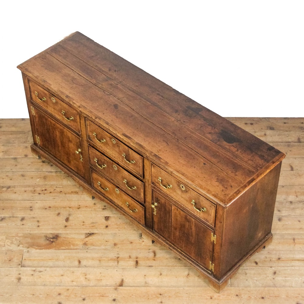 Antique George III Oak Dresser Base View II