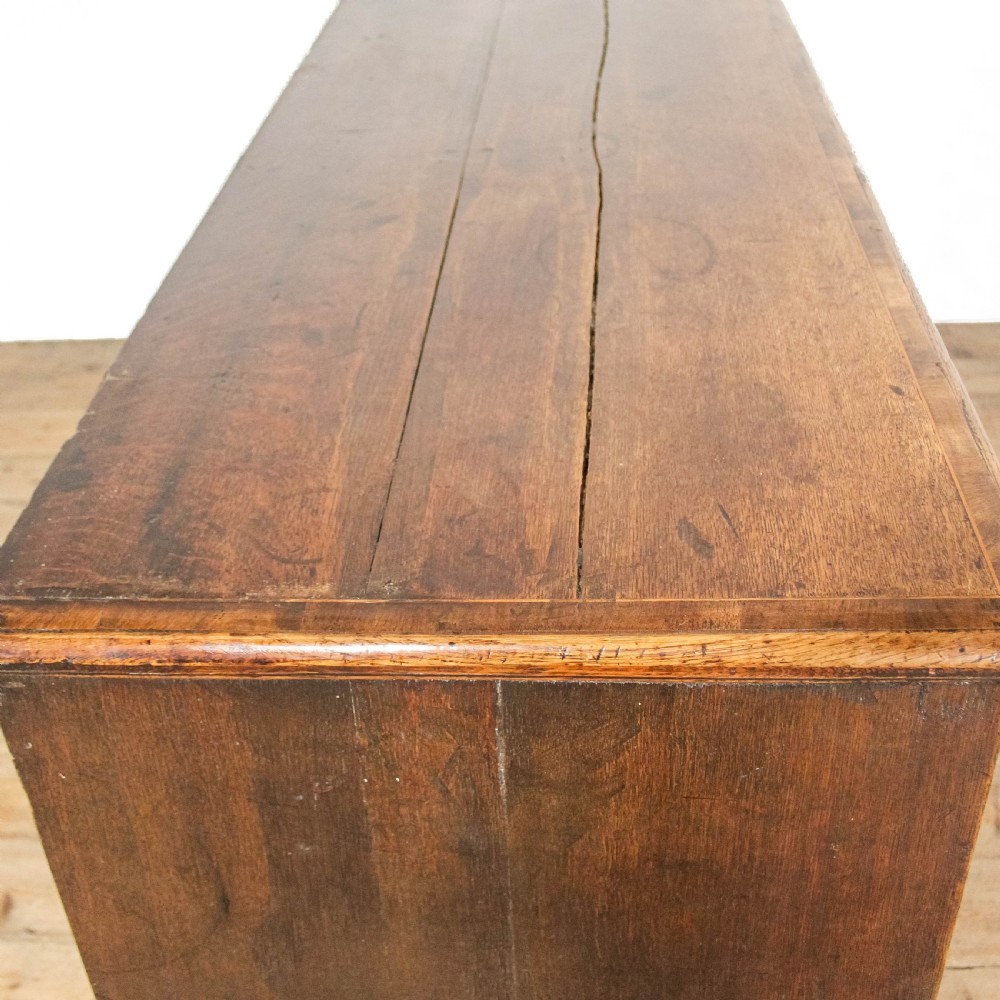 Antique George III Oak Dresser Base View IX
