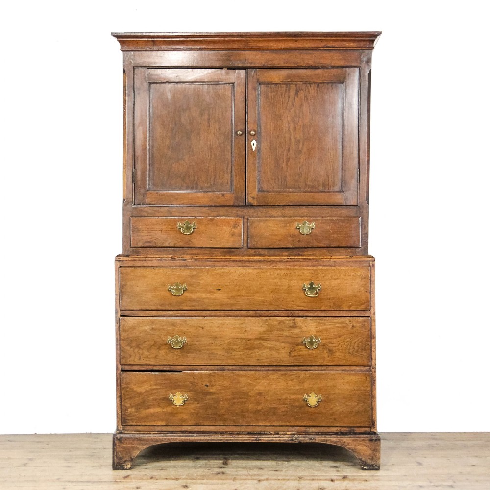 Antique 19th Century Oak Housekeeper's Cupboard
