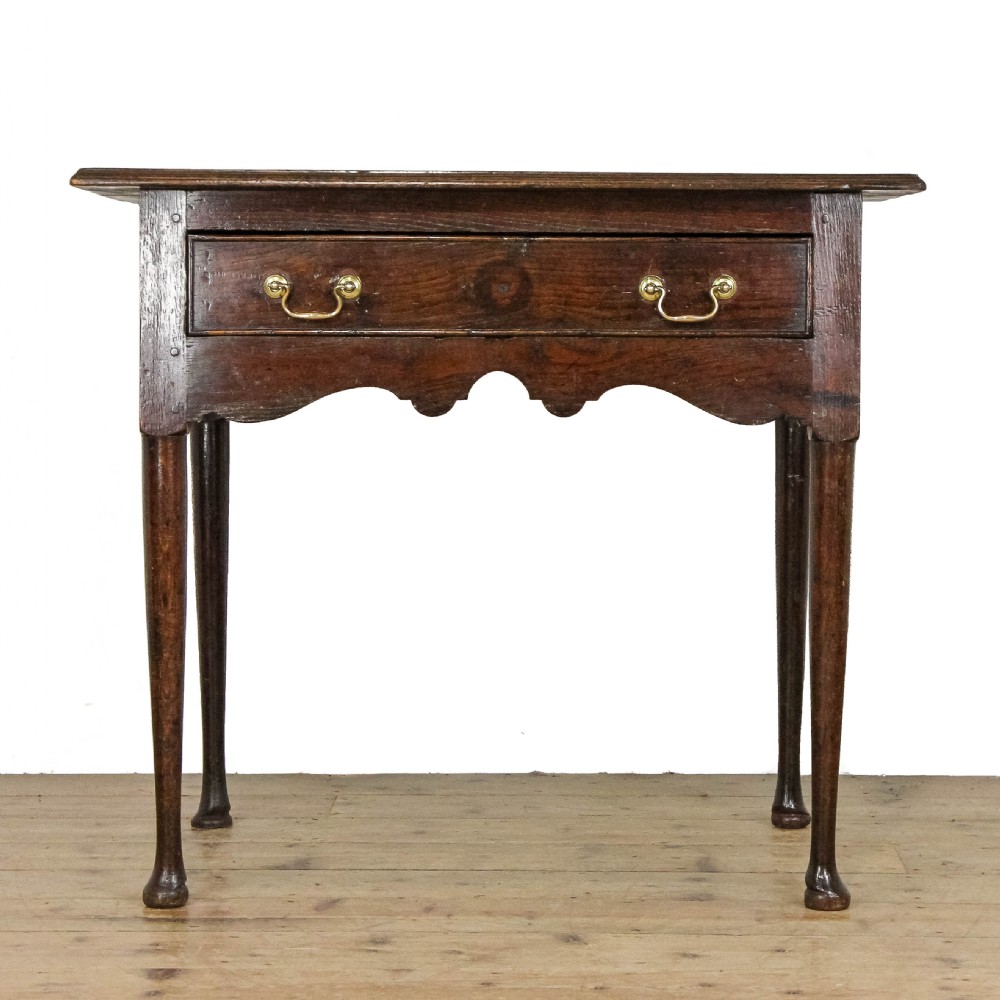 Antique Georgian Oak Lowboy Side Table
