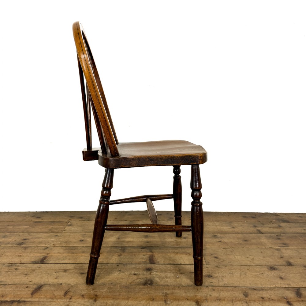 Antique Set of Four Wheelback Kitchen Chairs
 View VII