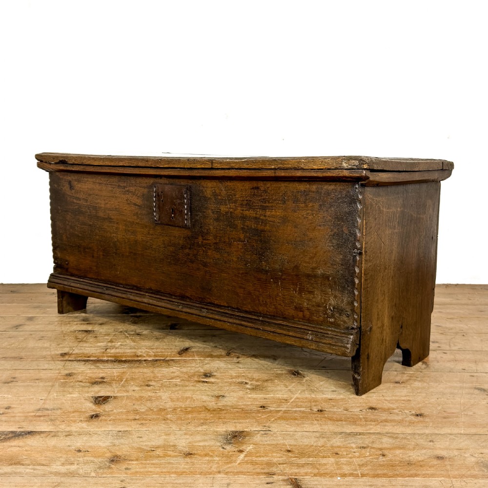 Antique 17th Century Oak Six Plank Chest
 View III