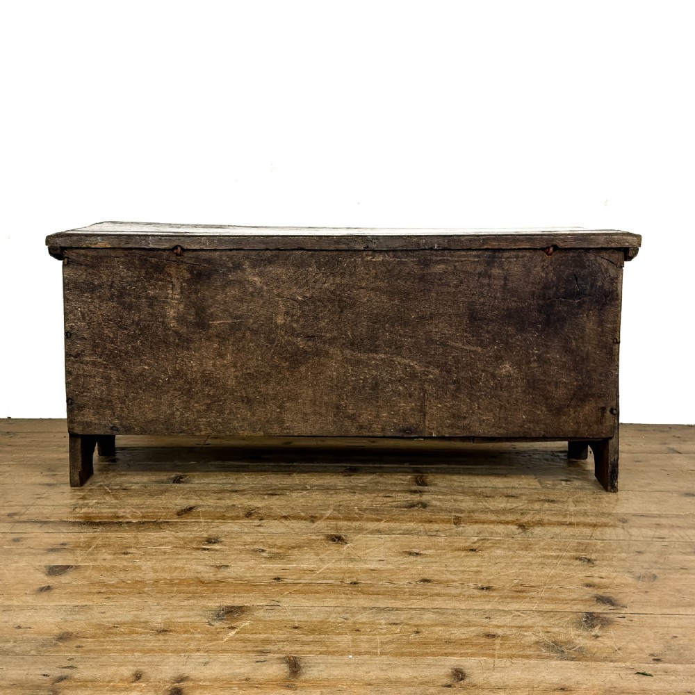 Antique 17th Century Oak Six Plank Chest
 View VI