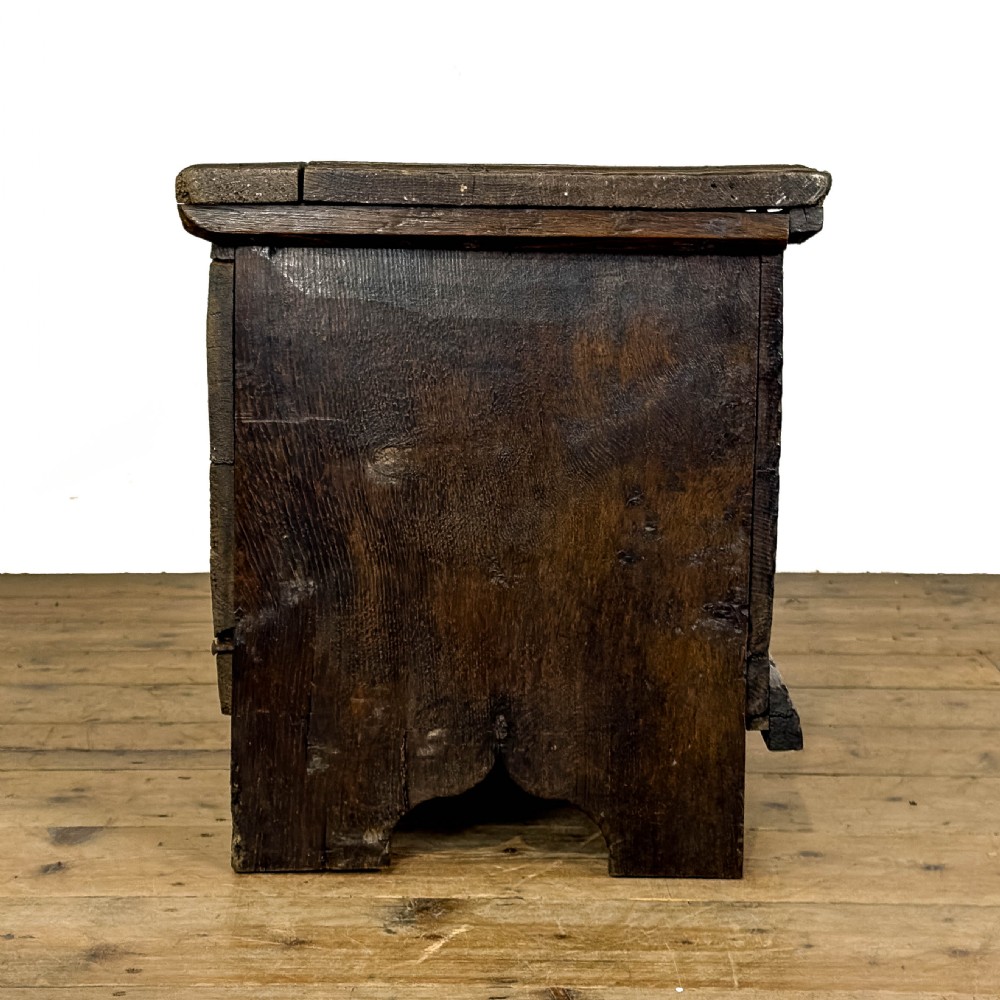 Antique 17th Century Oak Six Plank Chest
 View VII