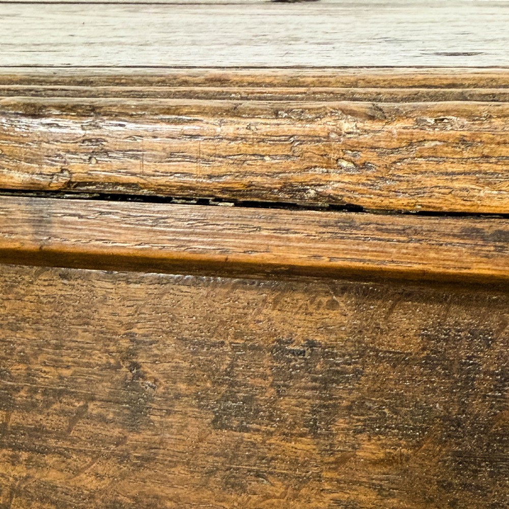 Antique 17th Century Oak Six Plank Chest
 View X