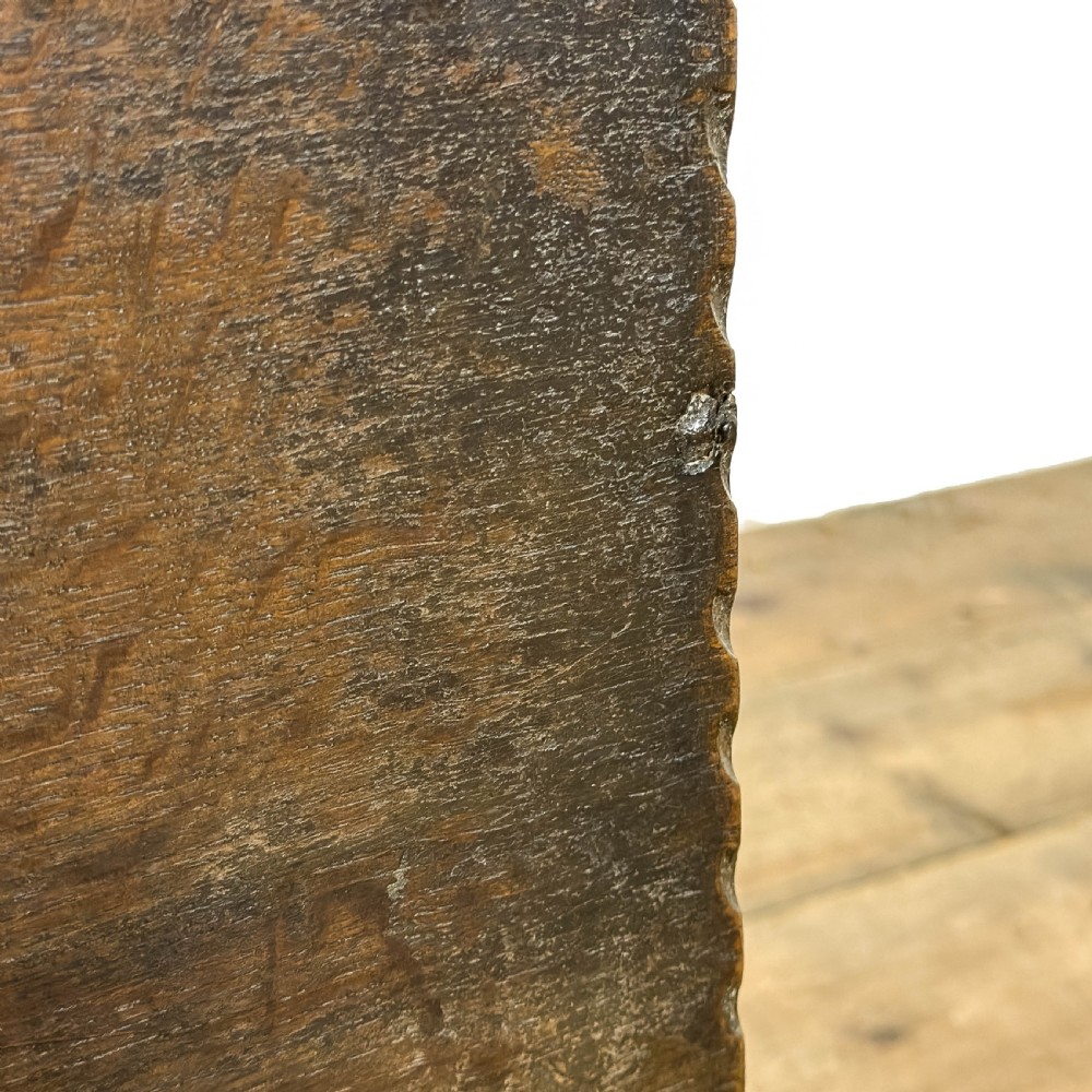 Antique 17th Century Oak Six Plank Chest
 View XIII