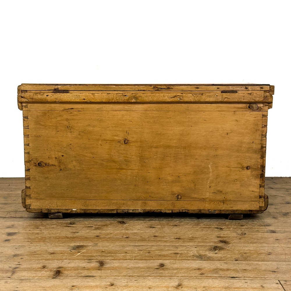 Antique Victorian Pine Trunk
 View V