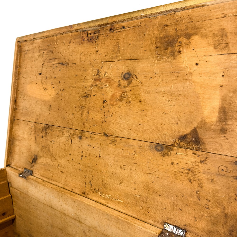 Antique Victorian Pine Trunk
 View IX