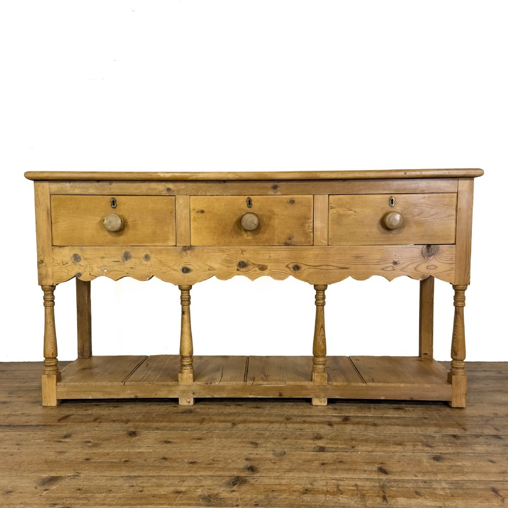Antique 19th Century Pine Dresser Base 
