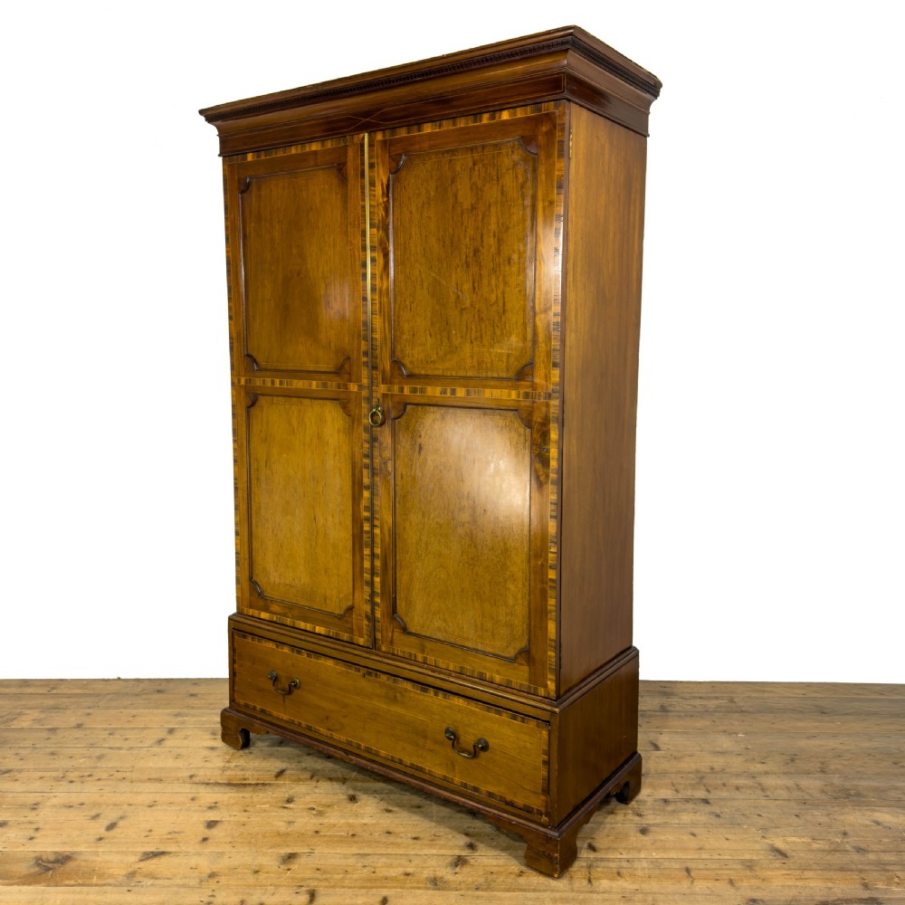 Antique 19th Century Mahogany Wardrobe View II
