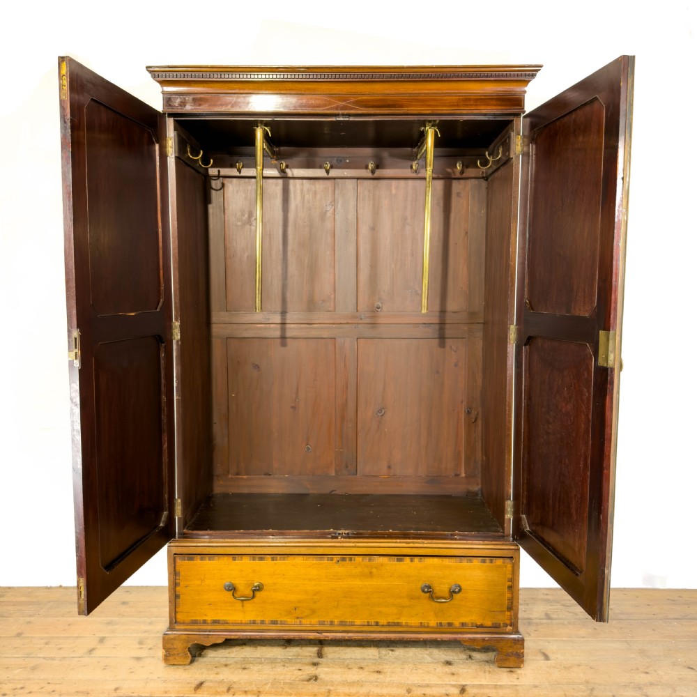 Antique 19th Century Mahogany Wardrobe View VI
