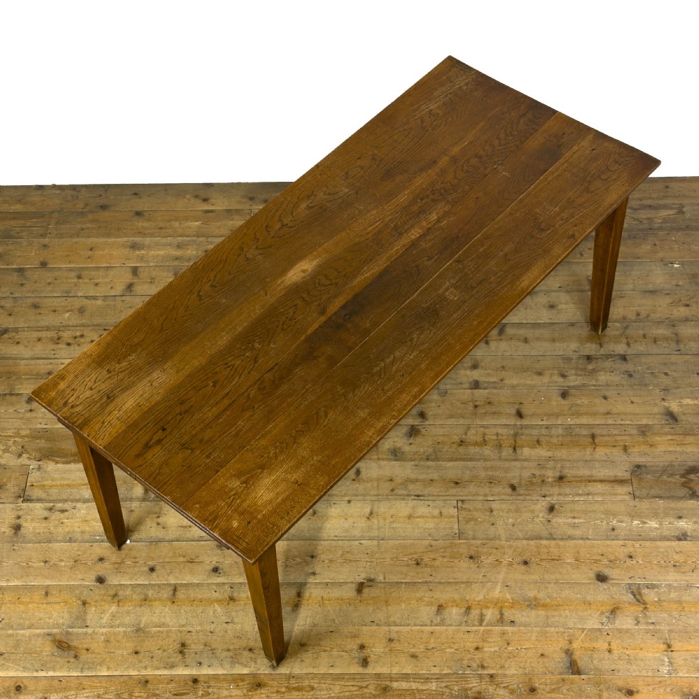 Antique 19th Century Oak Farmhouse Table
 View II