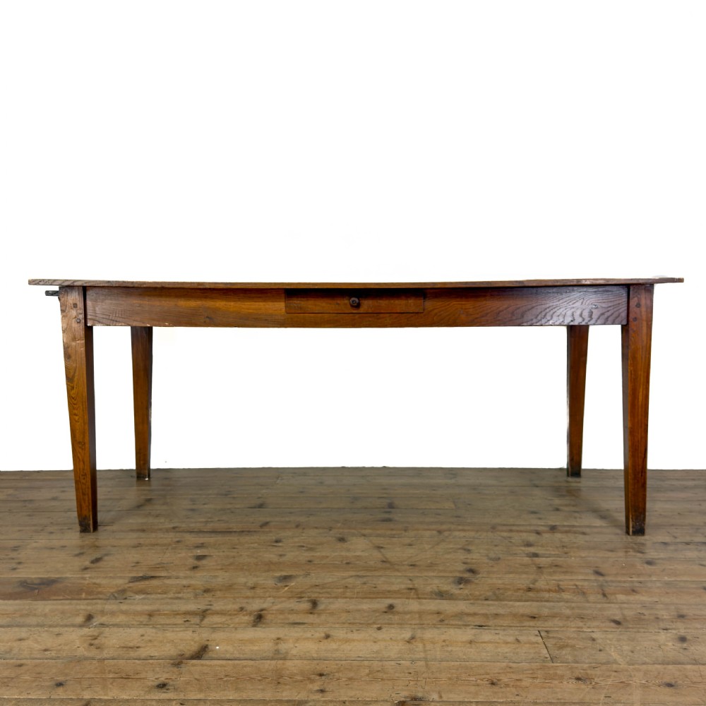 Antique 19th Century Oak Farmhouse Table
 View VIII