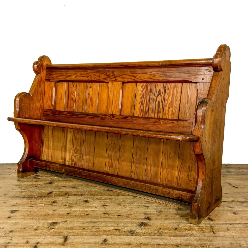 Antique Pine Chapel Pew
