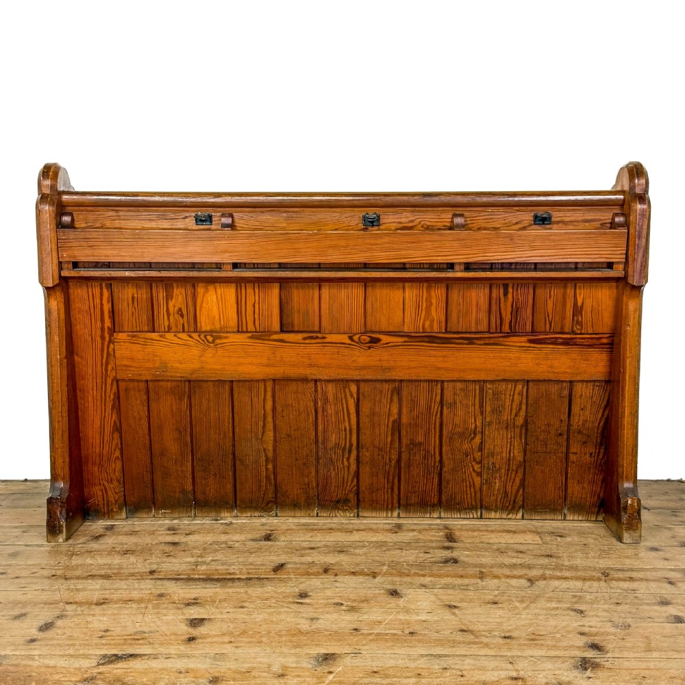 Antique Pine Chapel Pew View II