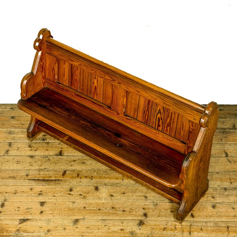 Antique Pine Chapel Pew View IV