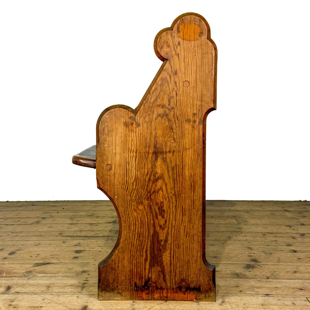 Antique Pine Chapel Pew View V