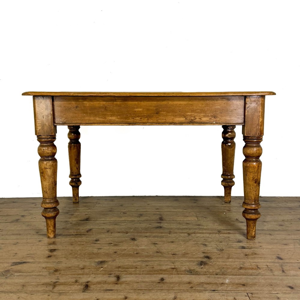 Antique Victorian Pine Kitchen Table
 View II