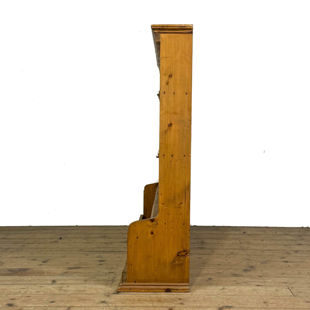 Antique Long Narrow Pine Bookcase
 View III