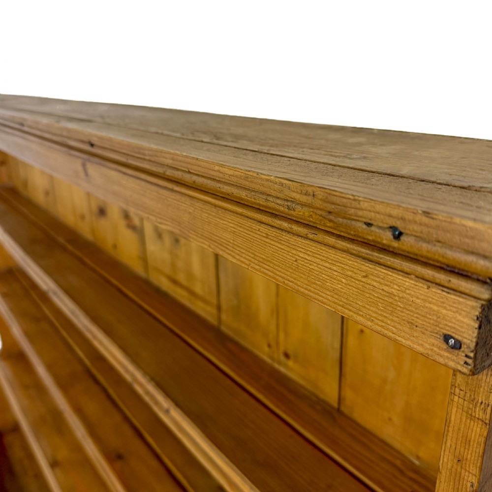Antique Long Narrow Pine Bookcase
 View VII