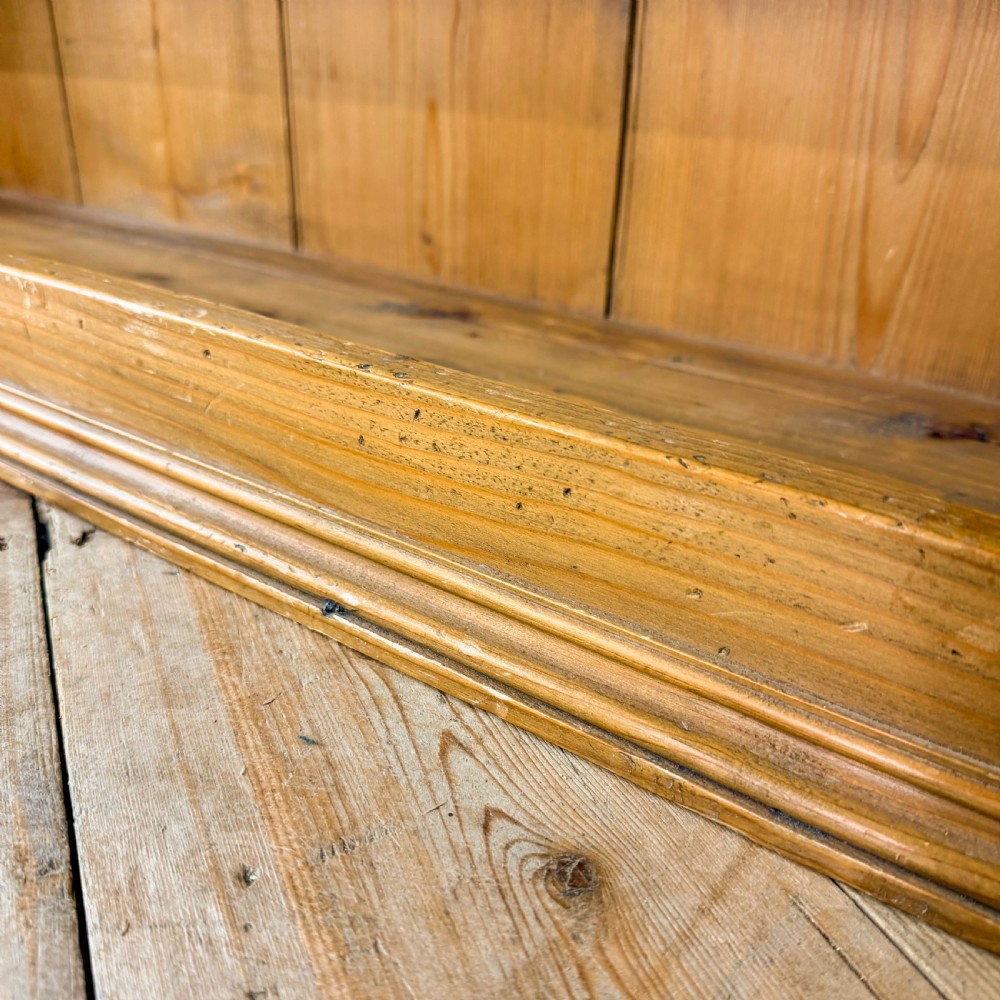 Antique Long Narrow Pine Bookcase
 View IX