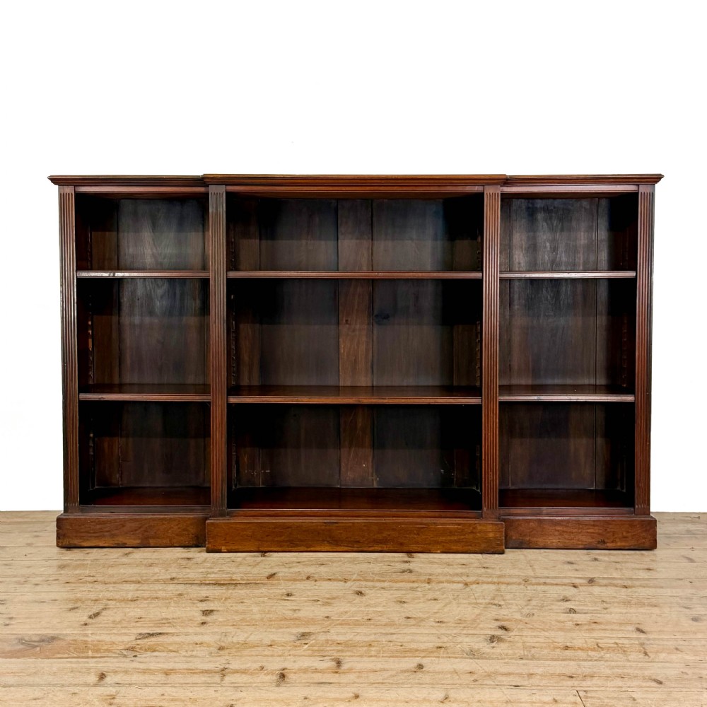 Antique 19th Century Mahogany Break Front Bookcase
 View IX