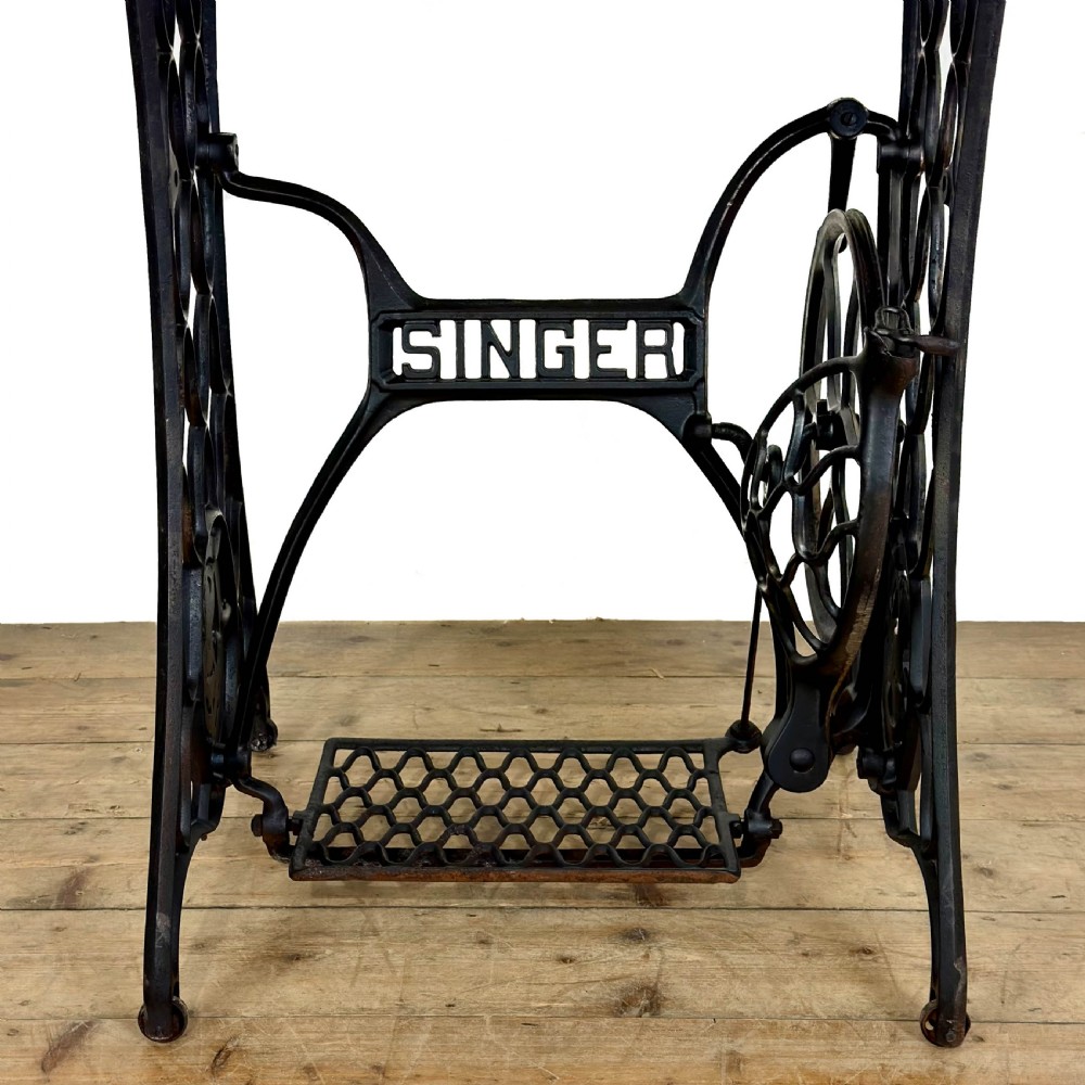 Antique Singer Sewing Machine Table with Marble Top
 View VIII
