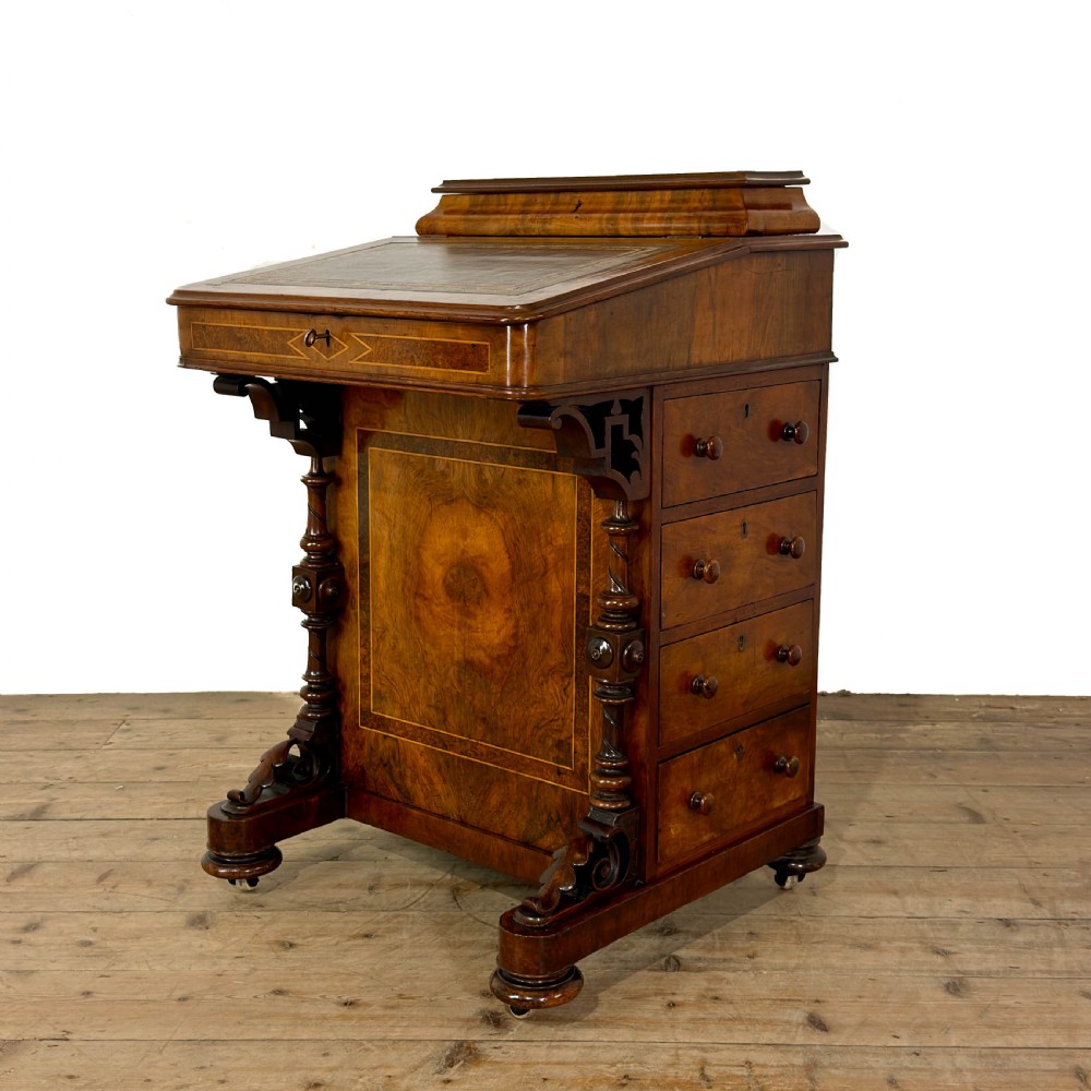Antique Walnut Davenport Desk
