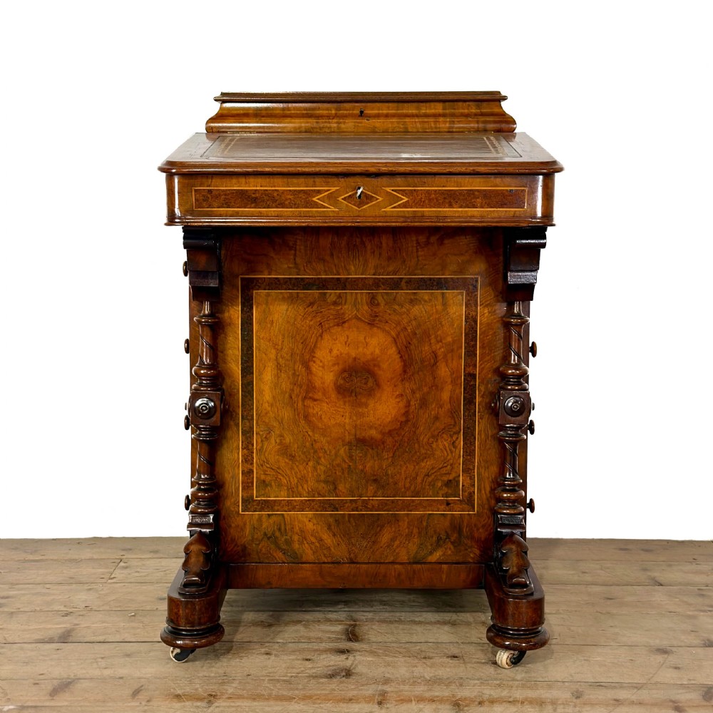 Antique Walnut Davenport Desk
 View II