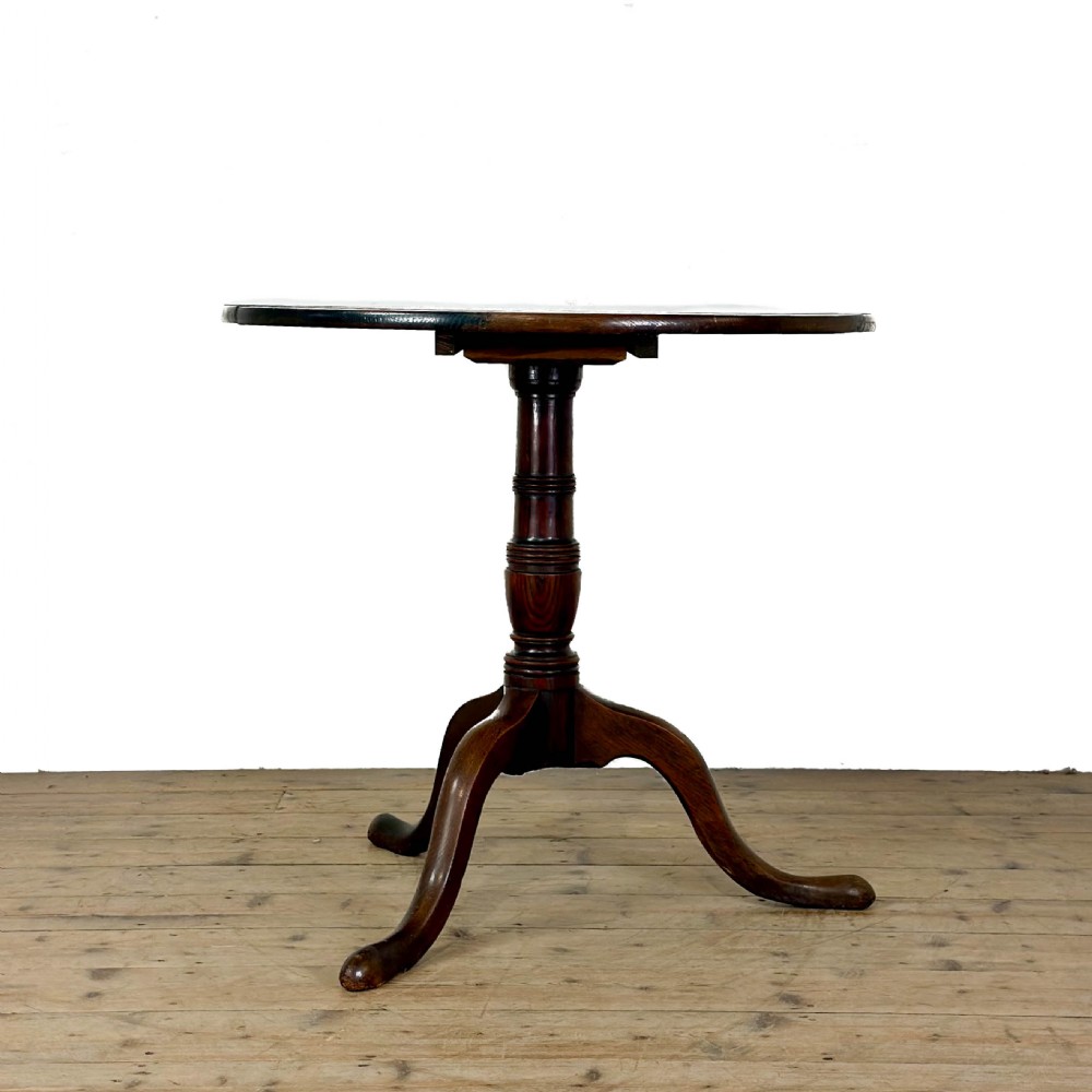 Antique Oak Tilt Top Table
 View V
