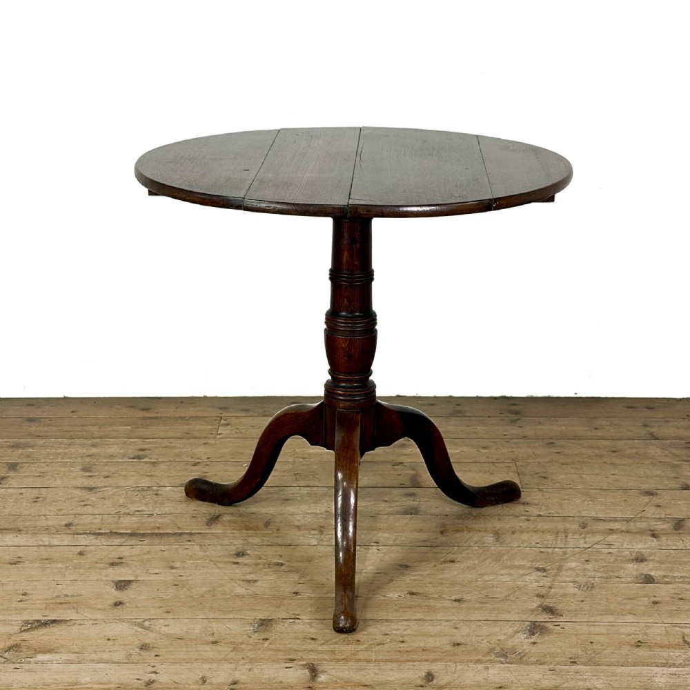 Antique Oak Tilt Top Table
 View VII