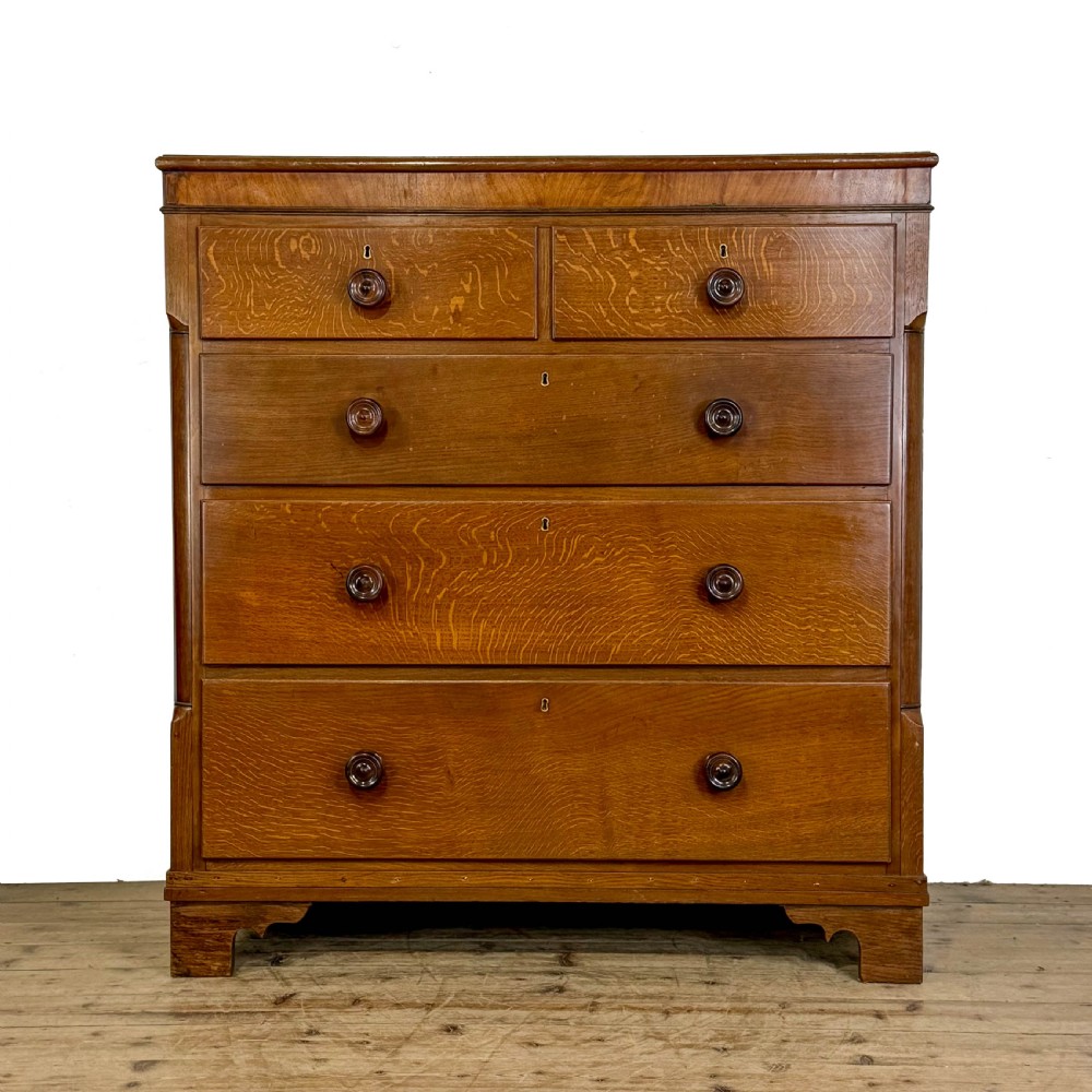 Antique 19th Century Oak Chest of Drawers

