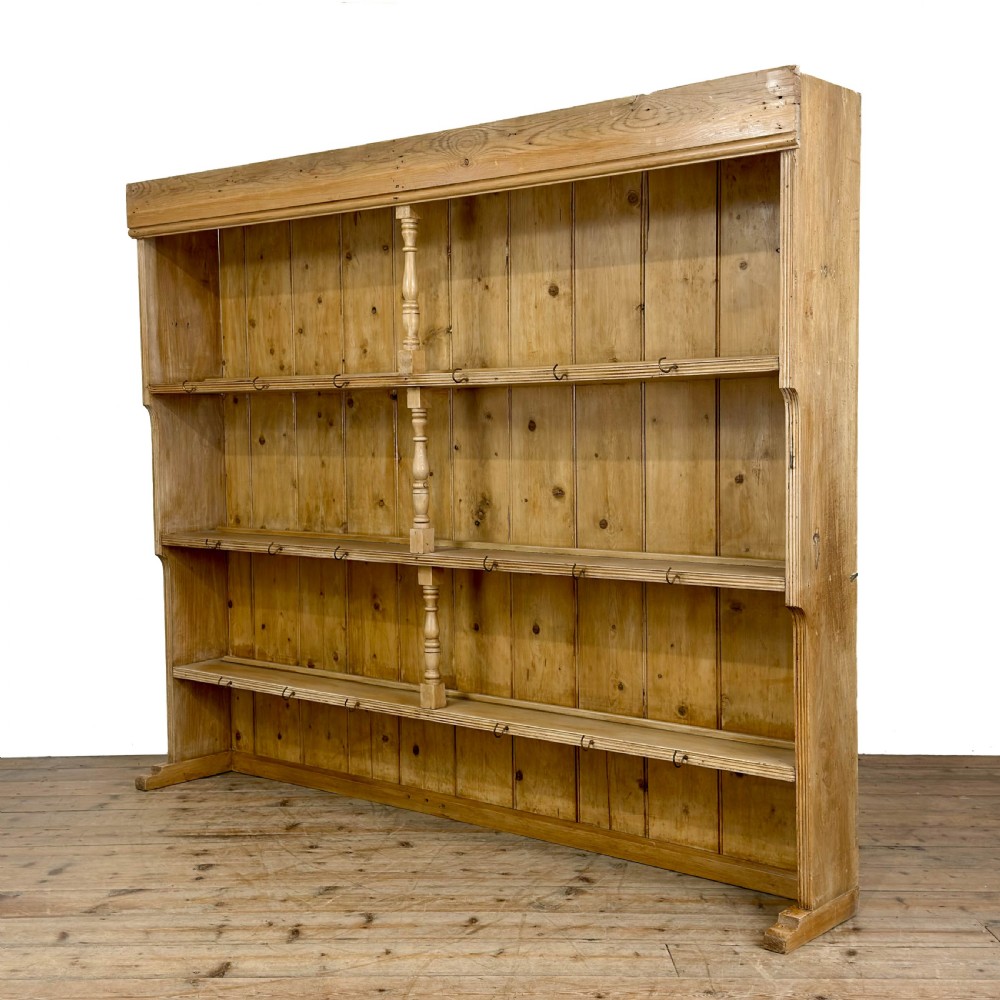 Antique Large Victorian Pine Dresser Top Bookcase
 View IV
