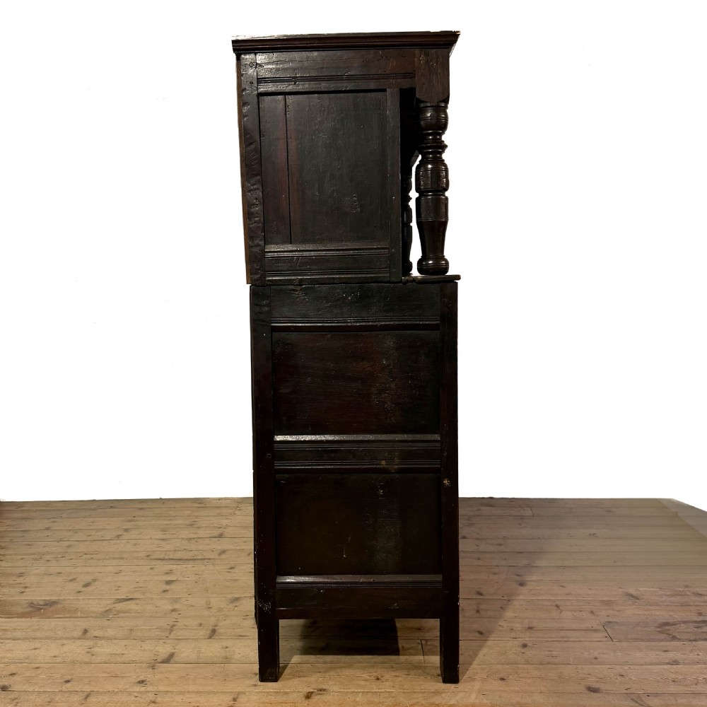 Antique 17th Century Style Oak Court Cupboard View XII