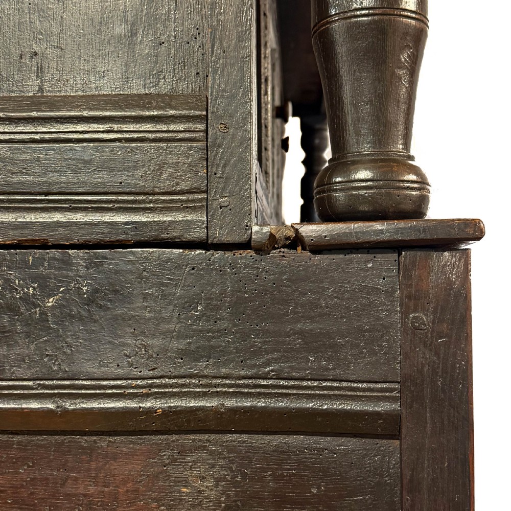 Antique 17th Century Style Oak Court Cupboard View XIII