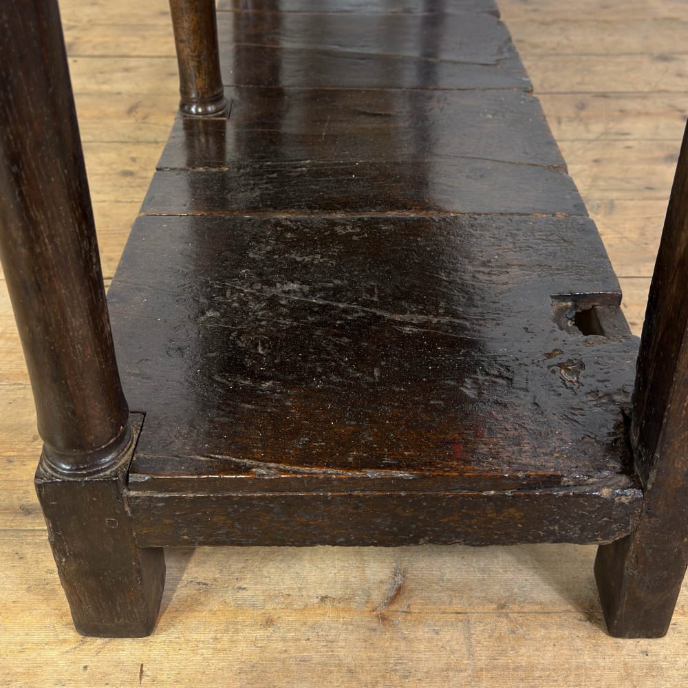 Antique 18th Century Oak Welsh Dresser Base View V